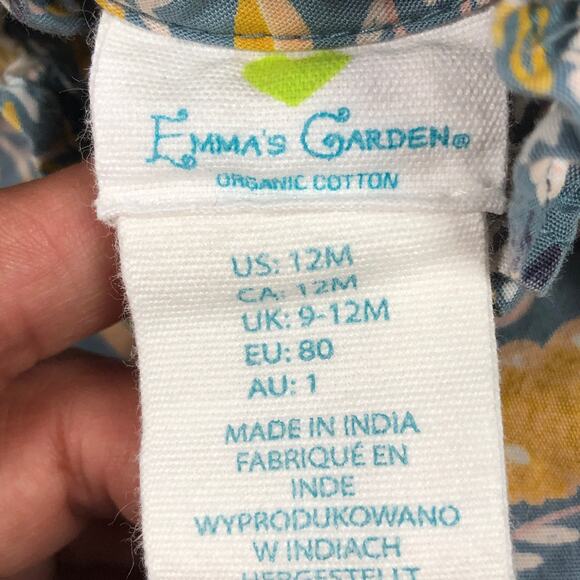 EMMA'S GARDEN GIRLS FLORAL ROMPER SIZE 12M - Picture 2 of 3